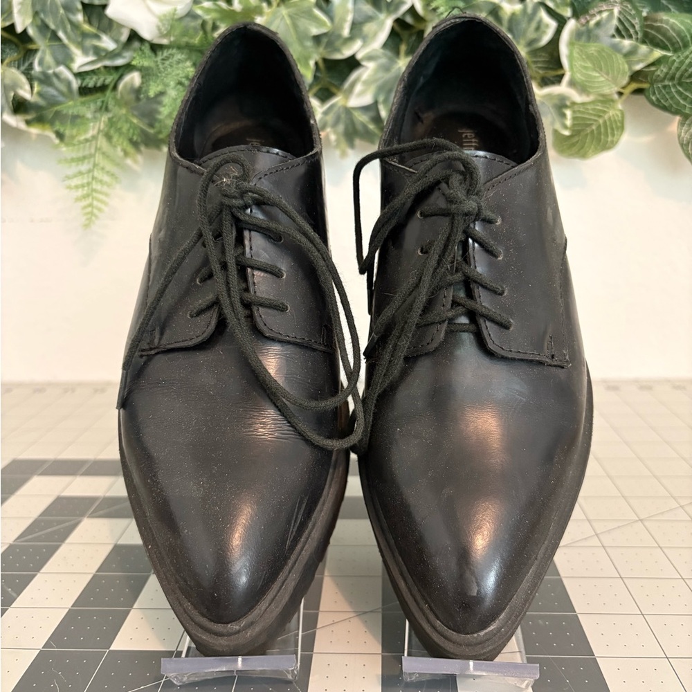Jeffrey Campbell Pointy Oxford Shoes Black